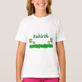 Lente wedergeboorte eenvoudig kind ontwerp t-shirt