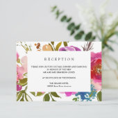 lente weelderig | Bloem BRUILOFT Receptie Enclosur Informatiekaartje (Staand voorkant)