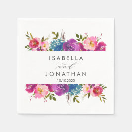 lente weelderig | Bloem Lijst bruiloft Custom Servet