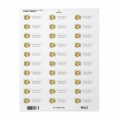 Lente Weide Bloemen Bruiloft Uitnodigingslabel Etiket (Full Sheet)