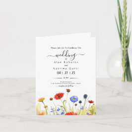 Lente Weide Wilde Bloemen Bruiloft
