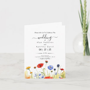 Lente Weide Wilde Bloemen Bruiloft