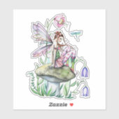 Lente Welkom Bloem Fee Fantasie Kunst Sticker (Vel)