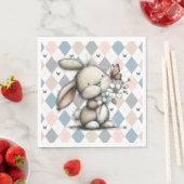 Lente Whimsical Konijn Servet (Insitu)