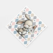 Lente Whimsical Konijn Servet (Hoek)