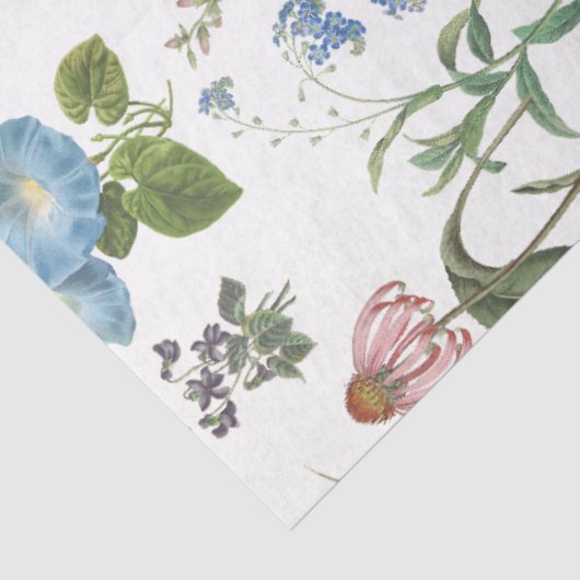 Lente Wildbloem Bloemenweide Verticale Decoupage Tissuepapier (Detail)