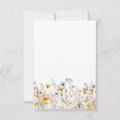 Lente-wildbloem details bijgevoegde kaart (Achterkant)