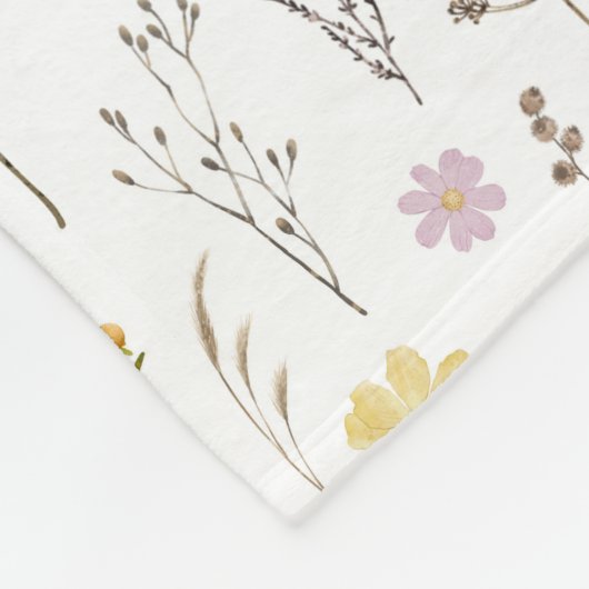 Lente Wildbloem groen weide bloem bloementuin Fleece Deken (Hoek)