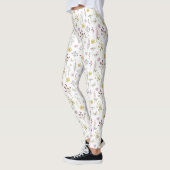 Lente Wildbloem groen weide bloem bloementuin Leggings (Links)