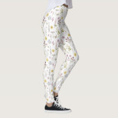 Lente Wildbloem groen weide bloem bloementuin Leggings (Rechts)