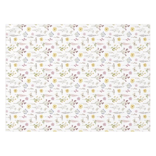 Lente Wildbloem groen weide bloem bloementuin Tafelkleed (Voorkant (Horizontaal))