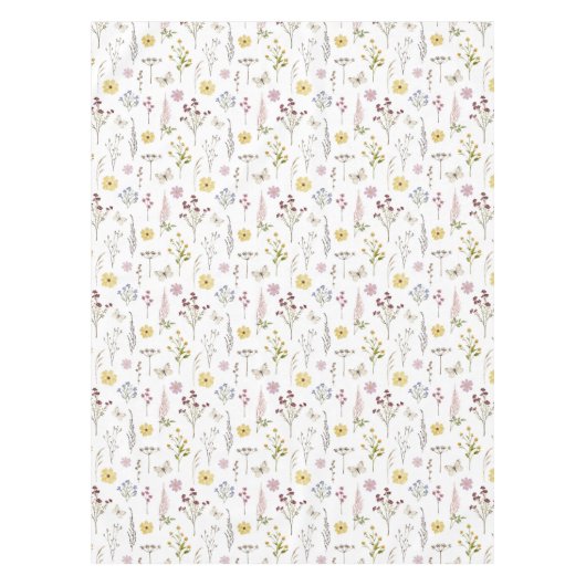 Lente Wildbloem groen weide bloem bloementuin Tafelkleed (Voorkant)