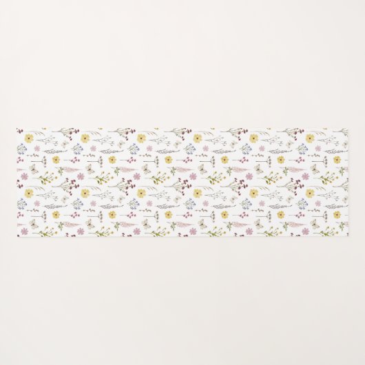 Lente Wildbloem groen weide bloem bloementuin Yogamat (Achterkant (horizontaal))