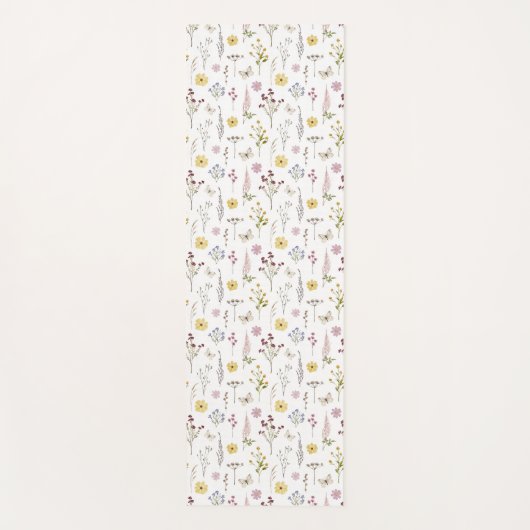 Lente Wildbloem groen weide bloem bloementuin Yogamat (Voorkant)