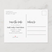 Lente Wildbloemen Budget Bruiloft Save the Date Aankondigingskaart (Achterkant)