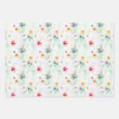 Lente Wildbloemen Meadow Bloemtuin Elegant Inpakpapier Vel (Voorkant 2)