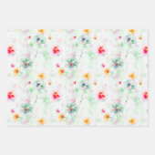 Lente Wildbloemen Meadow Bloemtuin Elegant Inpakpapier Vel (Voorkant)
