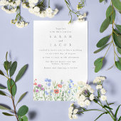 Lente Wilde Bloem Boho Tuin Bruiloft Kaart