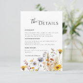 Lente wilde bloem details Enclosure kaart (Staand voorkant)