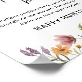 Lente Wilde Bloem Fopspeen Jacht Spel Bord Poster (Hoek)