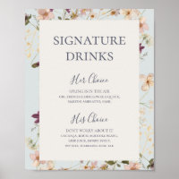 Lente Wilde Bloem | Lichtblauwe Signature Drankjes