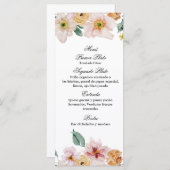 Lente wilde bloem menu (Voorkant / Achterkant)