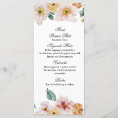 Lente wilde bloem menu (Voorkant)