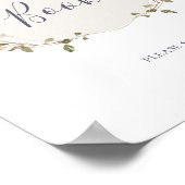 Lente Wilde Bloem | Witte gastboek bord Poster (Hoek)
