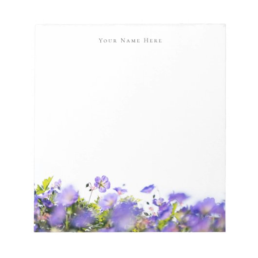 Lente wilde bloemen aanpasbare Notitieblok (Voorkant)
