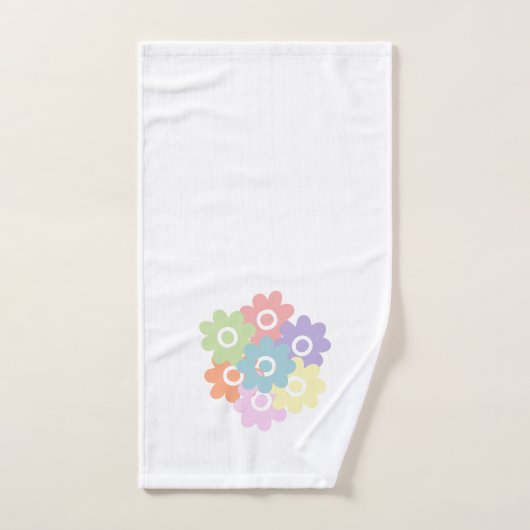 Lente wilde bloemen bad handdoek (Handdoek)