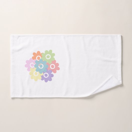 Lente wilde bloemen bad handdoek (Handdoek)