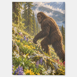 Lente Wilde Bloemen Bigfoot Magneet