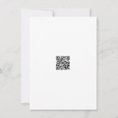 Lente Wilde Bloemen Boho Tuin QR Code Trouwen Kaart (Achterkant)