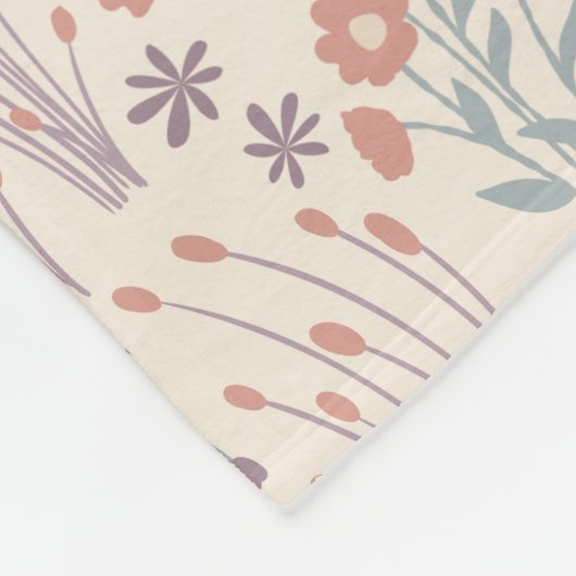 Lente Wilde Bloemen Fluisteringen Fleece Deken (Hoek)