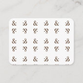 Lente wilde bloemen Letter Background Wedding RSVP Informatiekaartje (Achterkant)