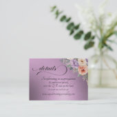 Lente Wilde Bloemen, QR Code - Lavendel Informatiekaartje (Staand voorkant)