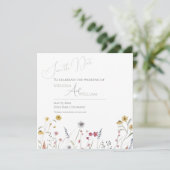 Lente Wilde Bloemen Save The Date (Staand voorkant)