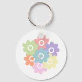 Lente wilde bloemen sleutelhanger