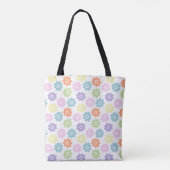 Lente wilde bloemen tote bag (Achterkant)