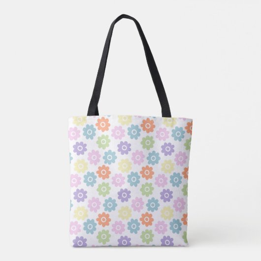 Lente wilde bloemen tote bag (Achterkant)