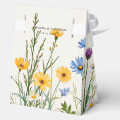 Lente Wilde Bloemen Weide Huwelijk Bedankdoosjes (Achterkant)