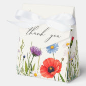 Lente Wilde Bloemen Weide Huwelijk Bedankdoosjes (Voorkant)