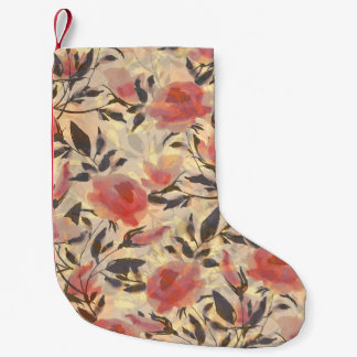 Lente wilde rozen: waterverf. kleine kerstsok