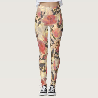 Lente wilde rozen: waterverf. leggings
