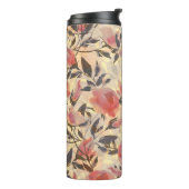 Lente wilde rozen: waterverf. thermosbeker (Gedraaid links)