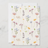  lente Wildflower Meadow Tuin Bruiloft Kaart (Achterkant)