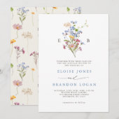  lente Wildflower Meadow Tuin Bruiloft Kaart (Voorkant / Achterkant)