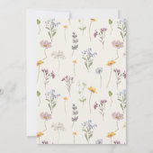  lente Wildflower Meadow Tuin Bruiloft Kaart (Achterkant)