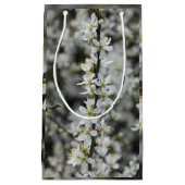 Lente, witte bloesems foto aangepaste geschenkzak klein cadeauzakje (Voorkant)