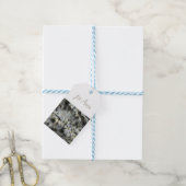 Lente, witte bloesems foto geschenk Labels Cadeaulabel (Met Touw)